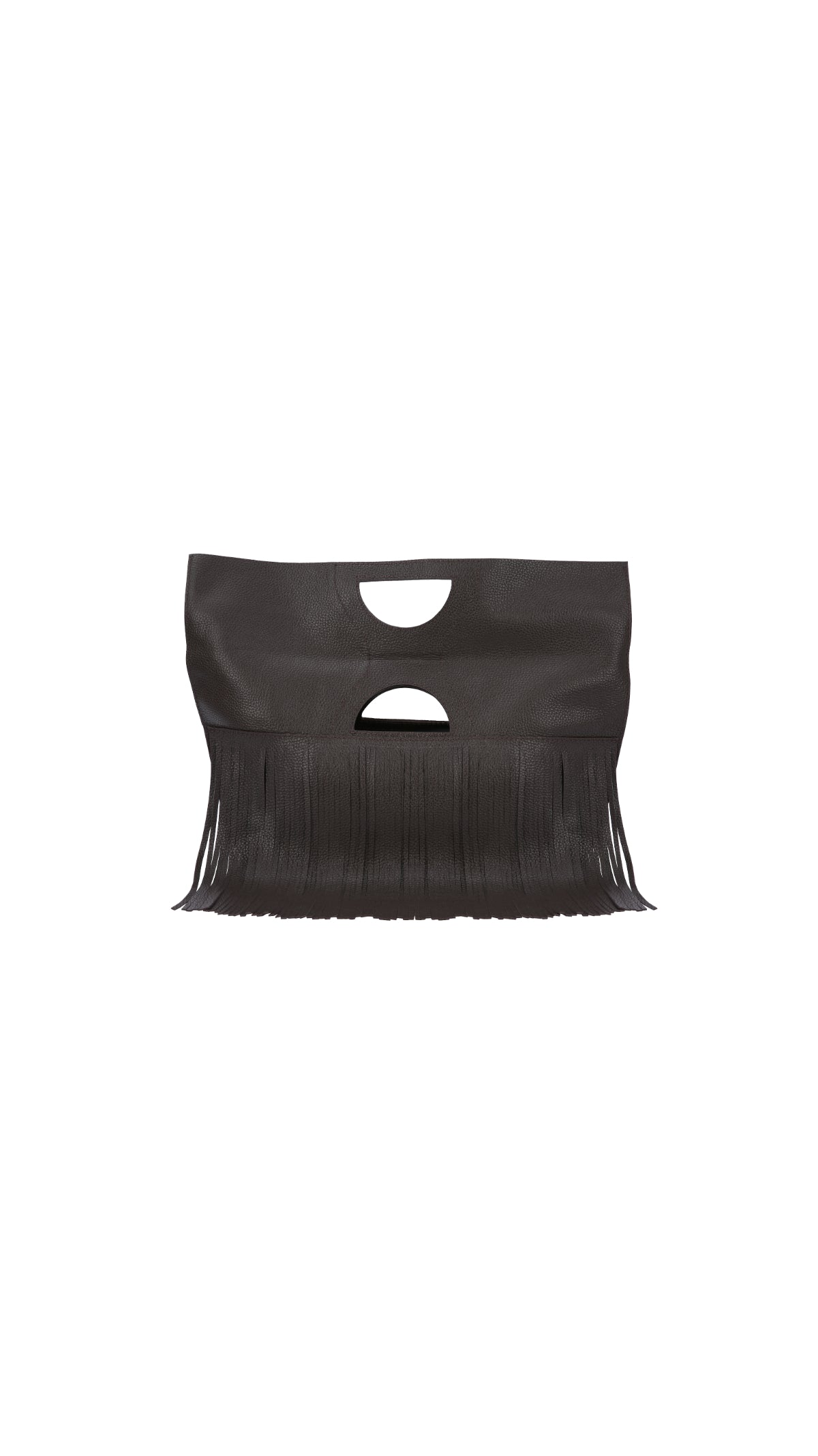 Bag RIGfringe Mini Chocolate Textured Leather
