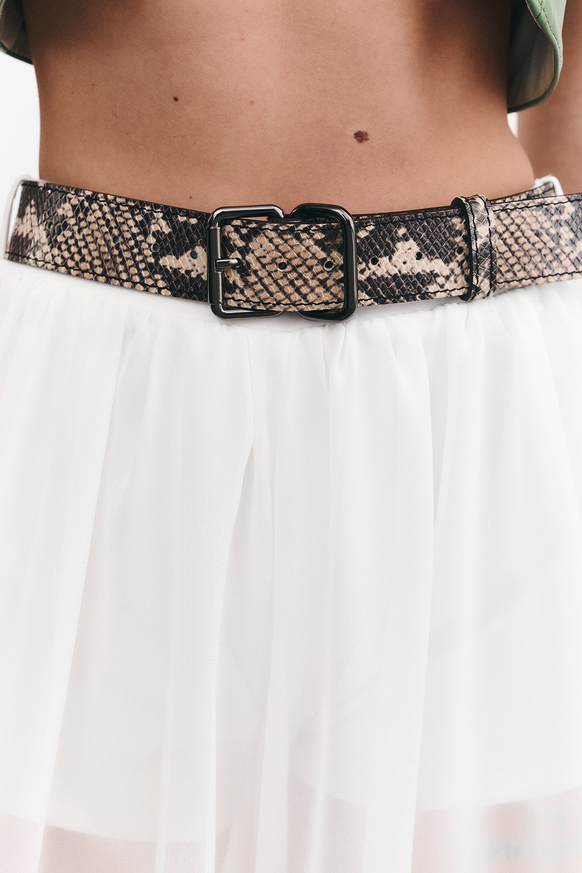 Pants with Straps Sahara White