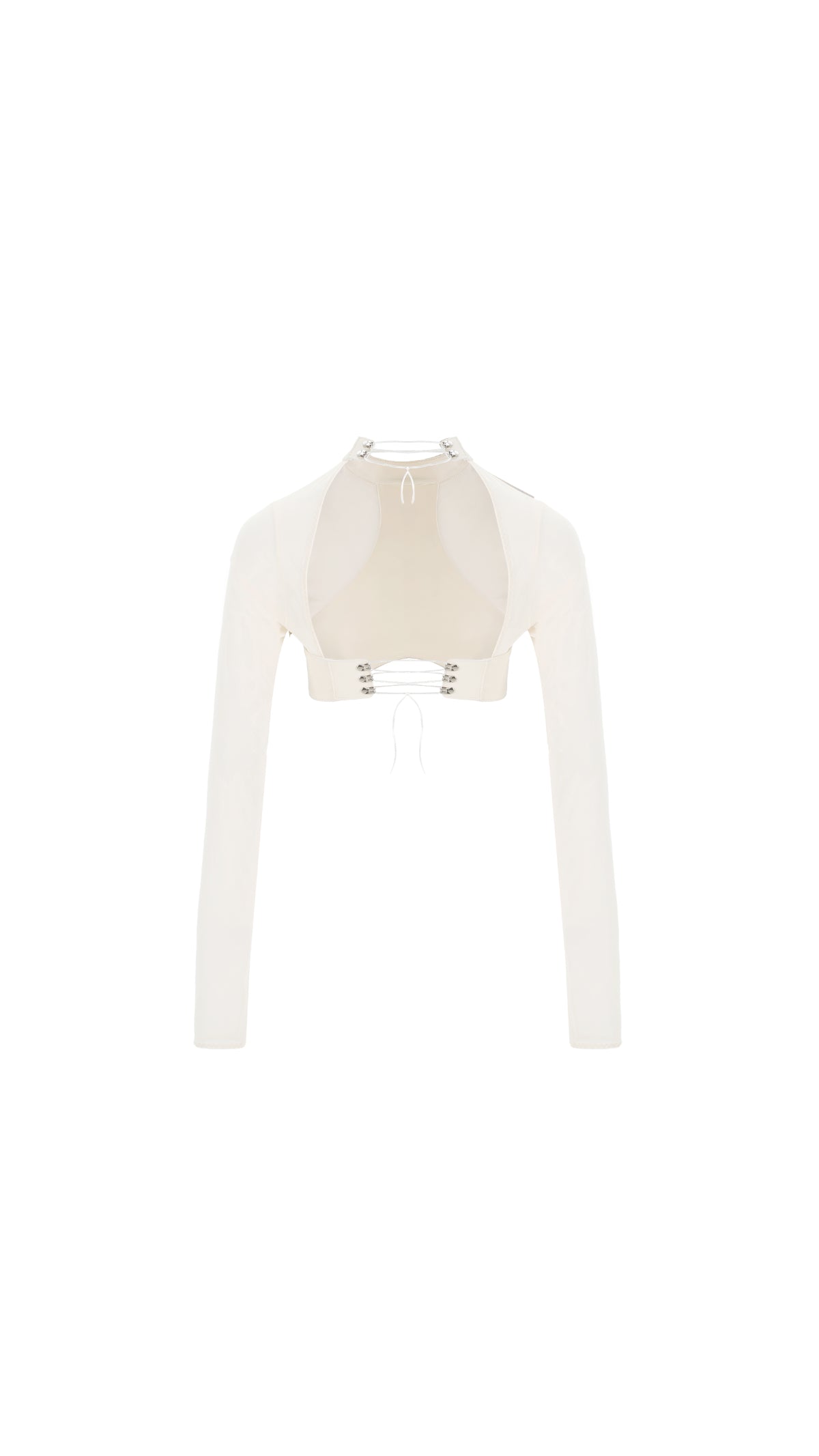 Top Tavish Long Milky White