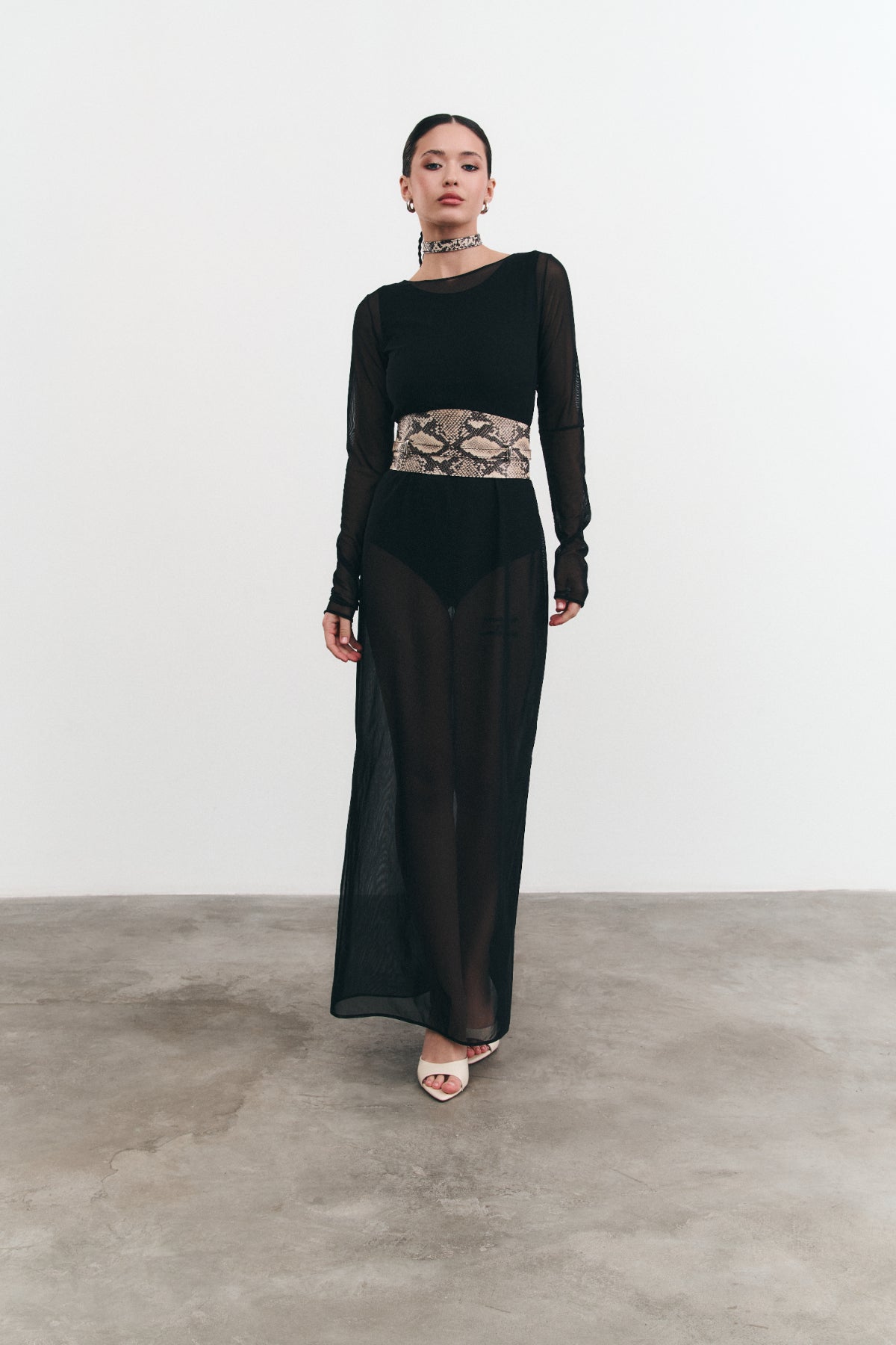 Dress with Bodysuit Shady Black