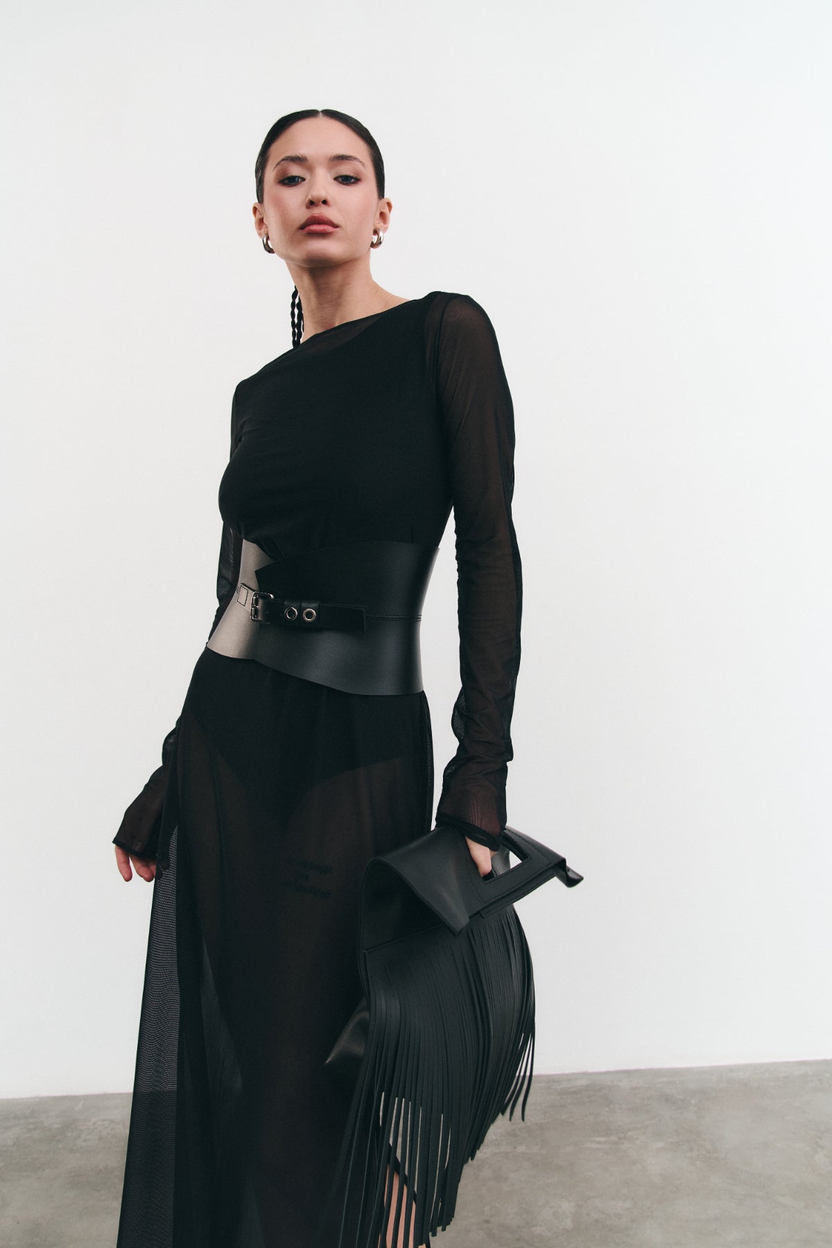 Dress with Bodysuit Shady Black