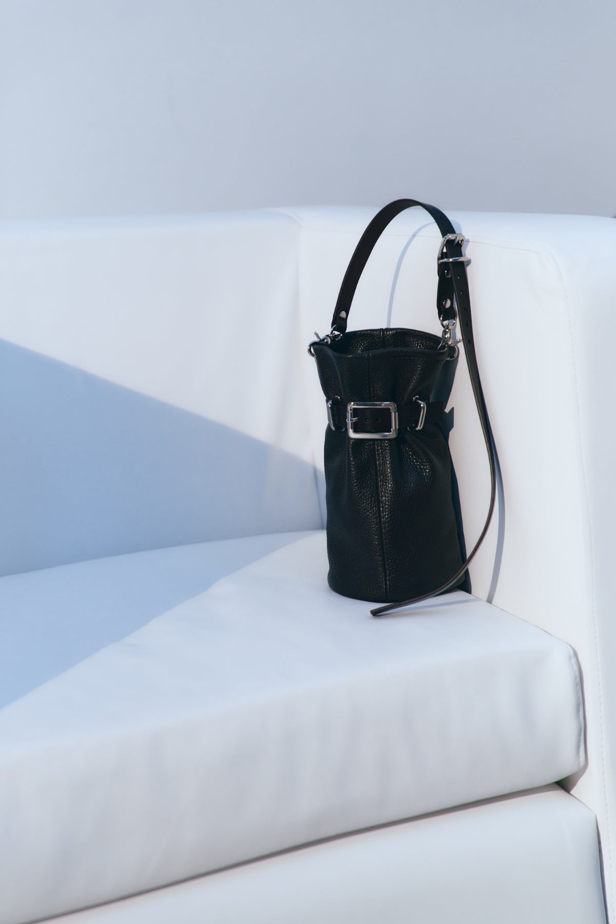 Bag Nikin 2.0 Black Textured Leather