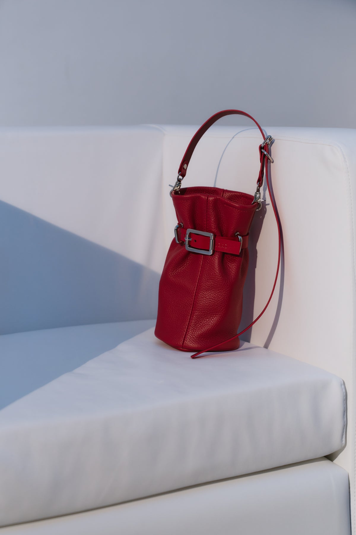 Bag Nikin 2.0 Red Textured Leather