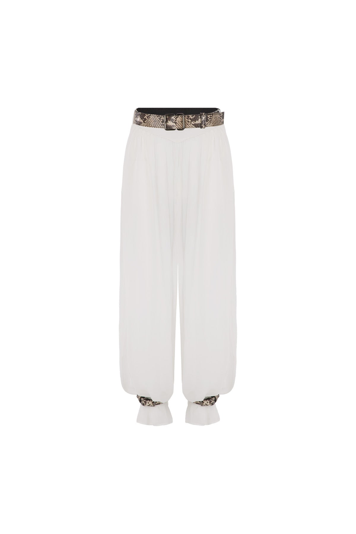 Pants with Straps Sahara White
