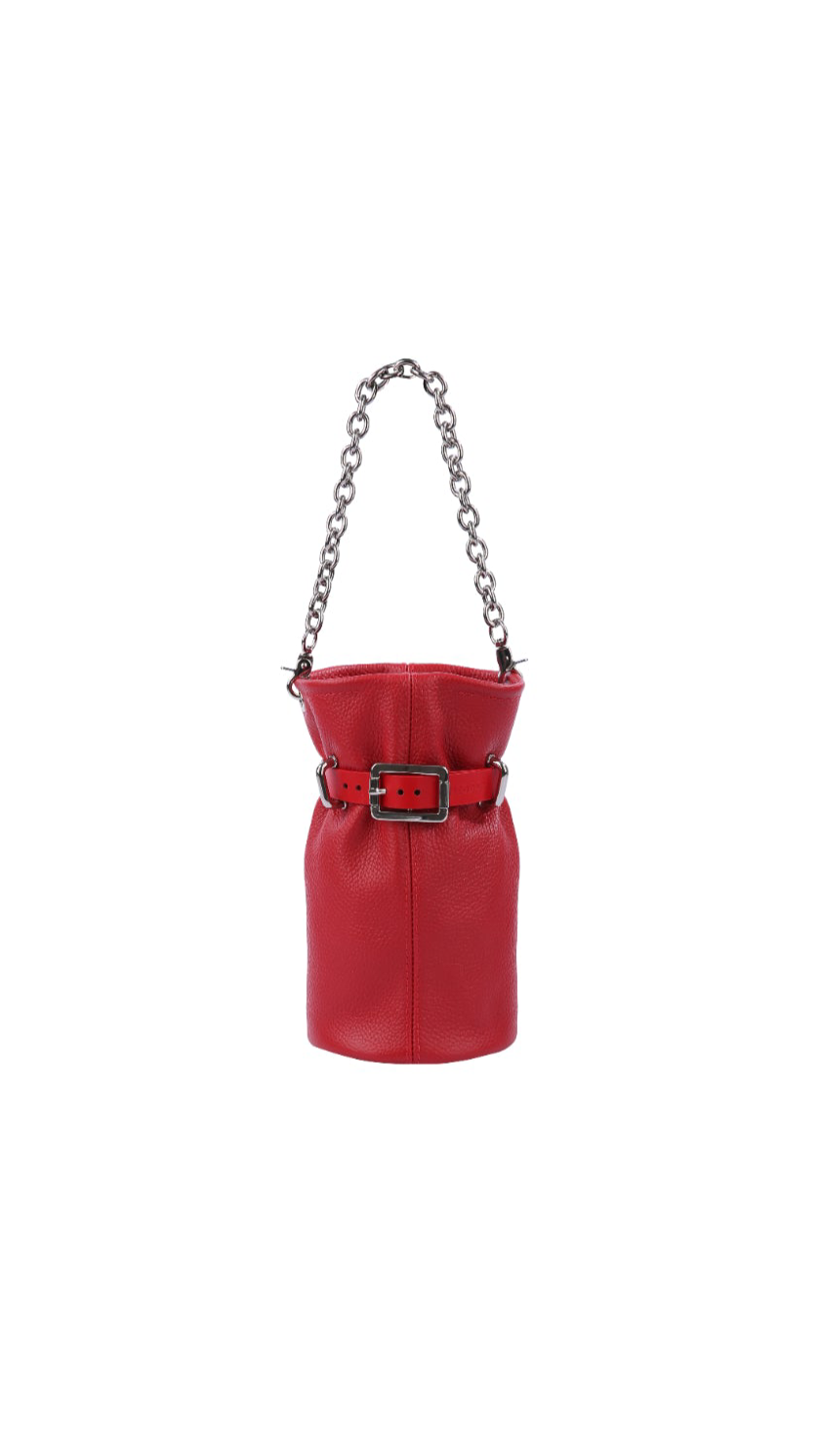 Bag Nikin 2.0 Red Textured Leather