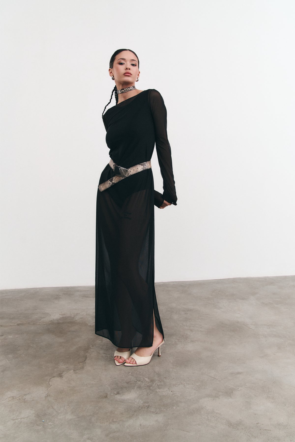 Dress with Bodysuit Shady Black
