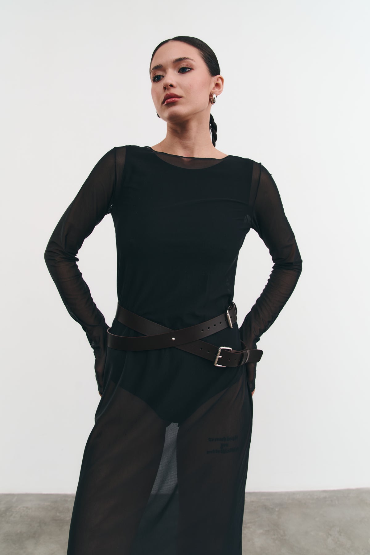 Dress with Bodysuit Shady Black