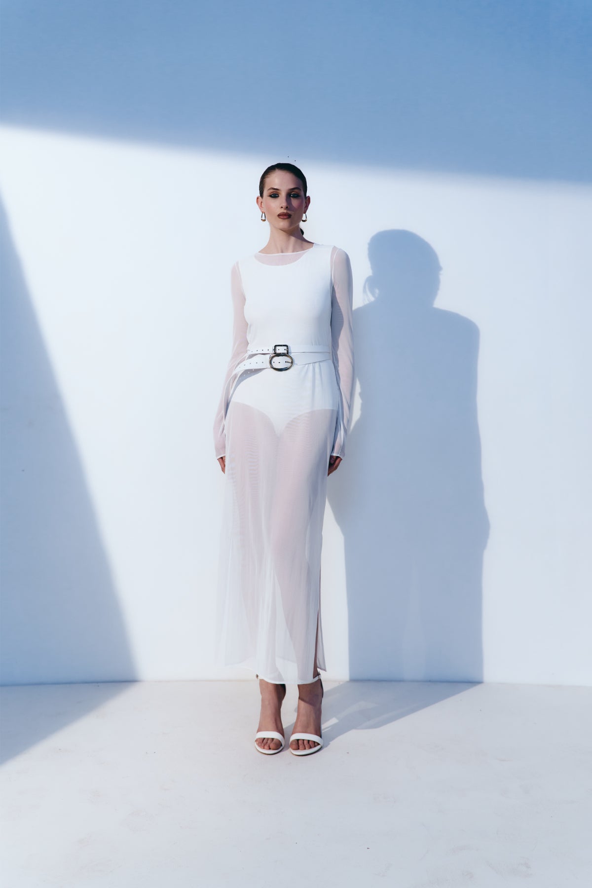 Dress with Bodysuit Shady Milky White